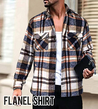Flanel shirt w Рубашки фланель муж КРЕМ Голландия, кг Flanel shirt w Рубашки фланель муж КРЕМ Голландия, кг